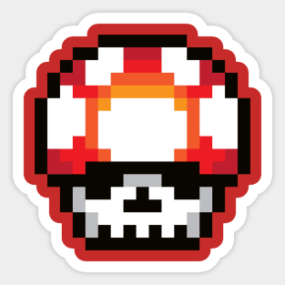 Skull Mushroom Sticker